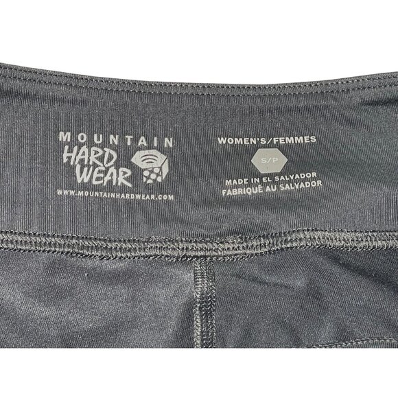 Mountain Hardwear Women's S/P Black Ruched Leggings Pants Stretch Activewear Sma - Picture 3 of 11